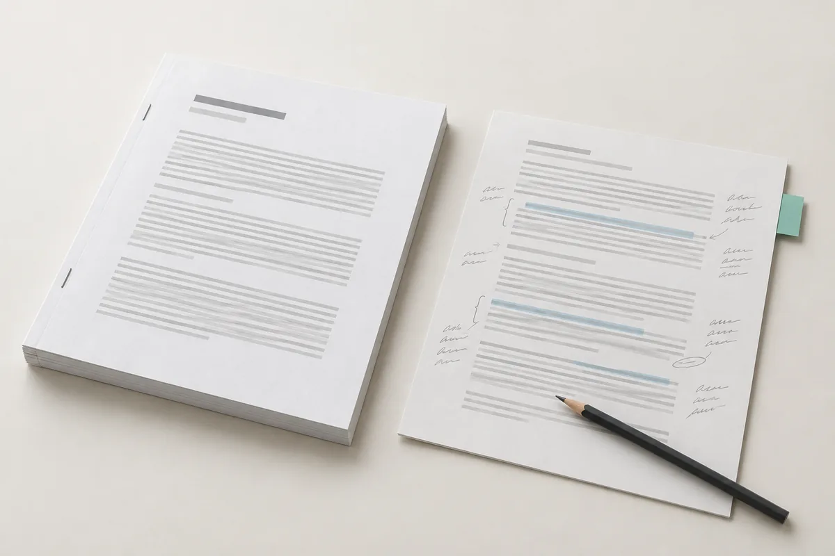 Review of an expert report